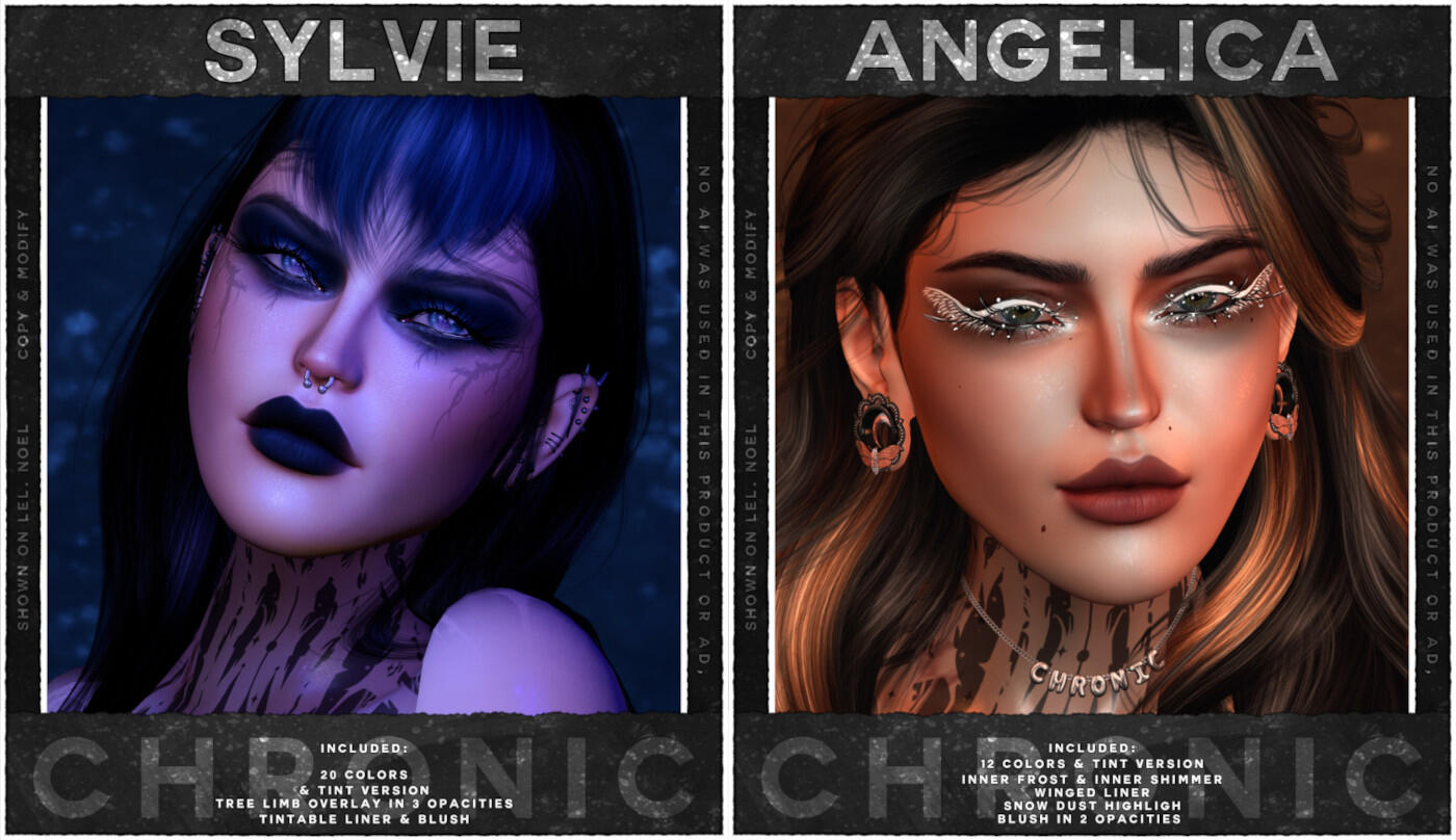 Chronic Cosmetics - Sylvie & Angelica Shadows - 50% off from Jan 30th to Feb. 2nd.